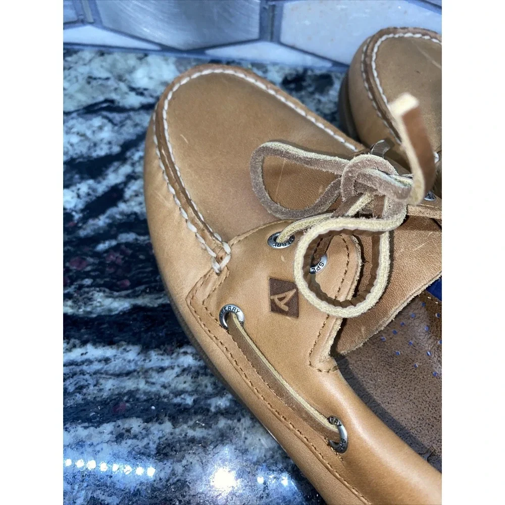 Sperry Mens Authentic Original 2-i Leather Boat‎ Shoe, Sahara, sz 9